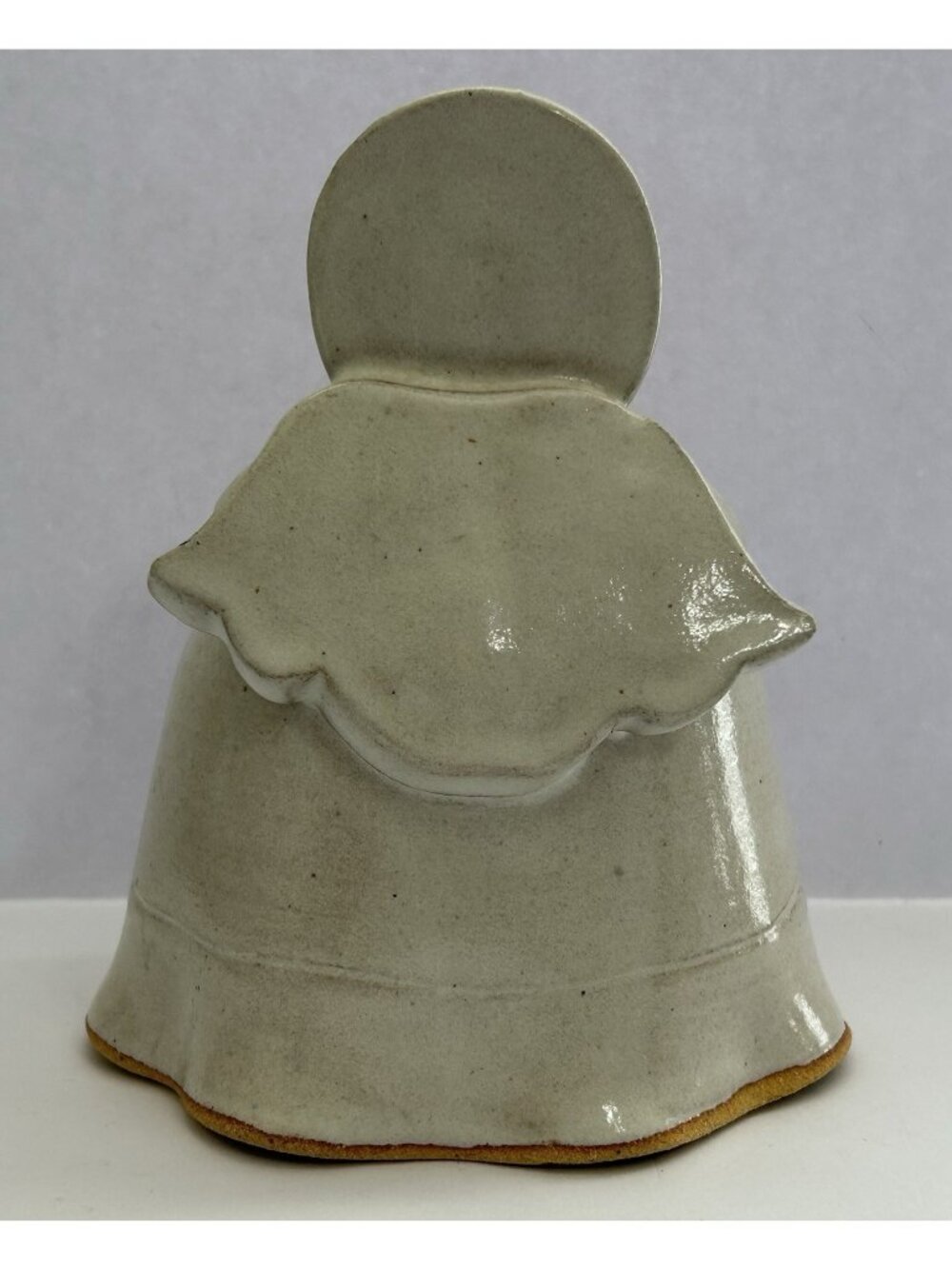 Pottery Angel Figurine Yellow Flowers Handmade Decorative Farmhouse Cottagecore - Picture 5 of 10